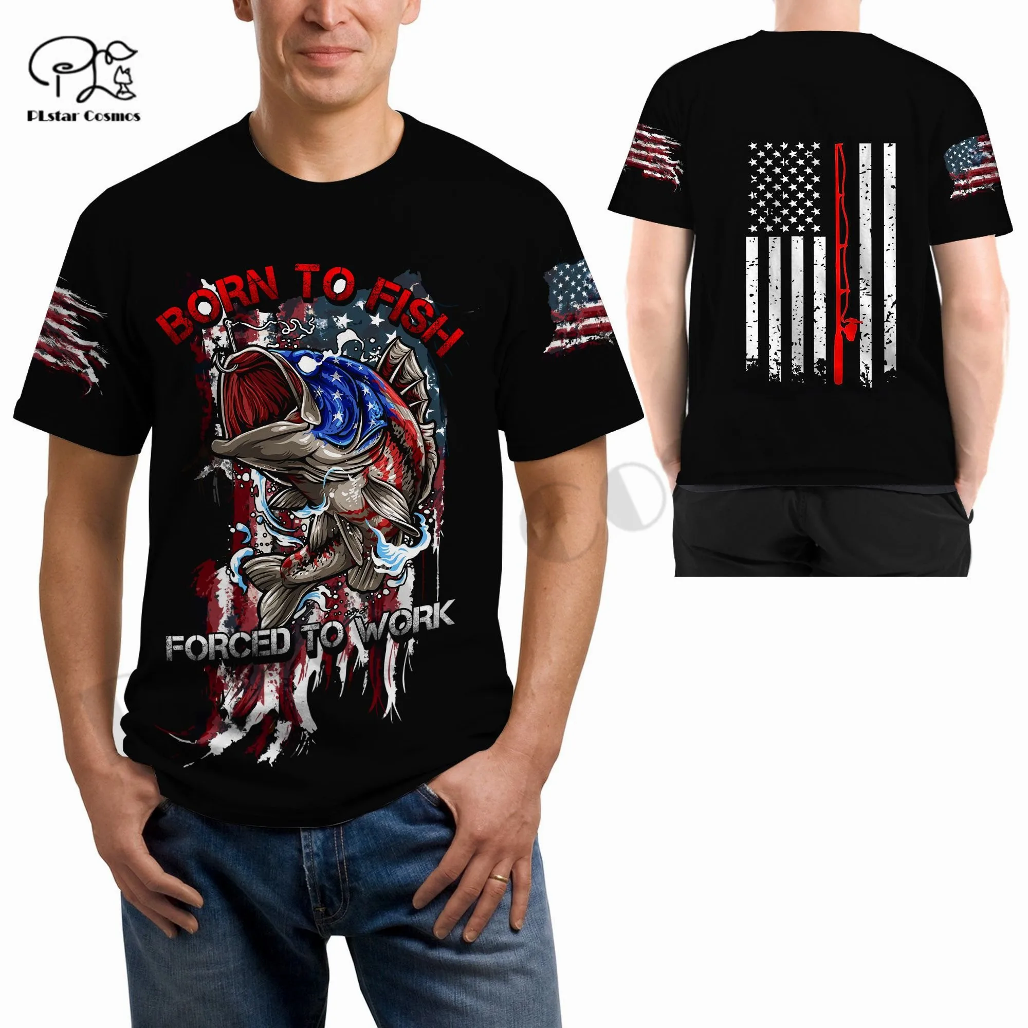 

PLstar Cosmos Newest 3DPrint Fishin Bowling Sport Custom Name Unique Unisex T-shirt Casual Funny Streetwear Summer Short Sleeve