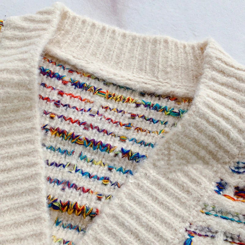 

Thicken Female Cardigan Sweater Oversized Knitted Cardigans 2021 Spring Loose Plaid Jumpers Cardigan Long Coat sueter feminino