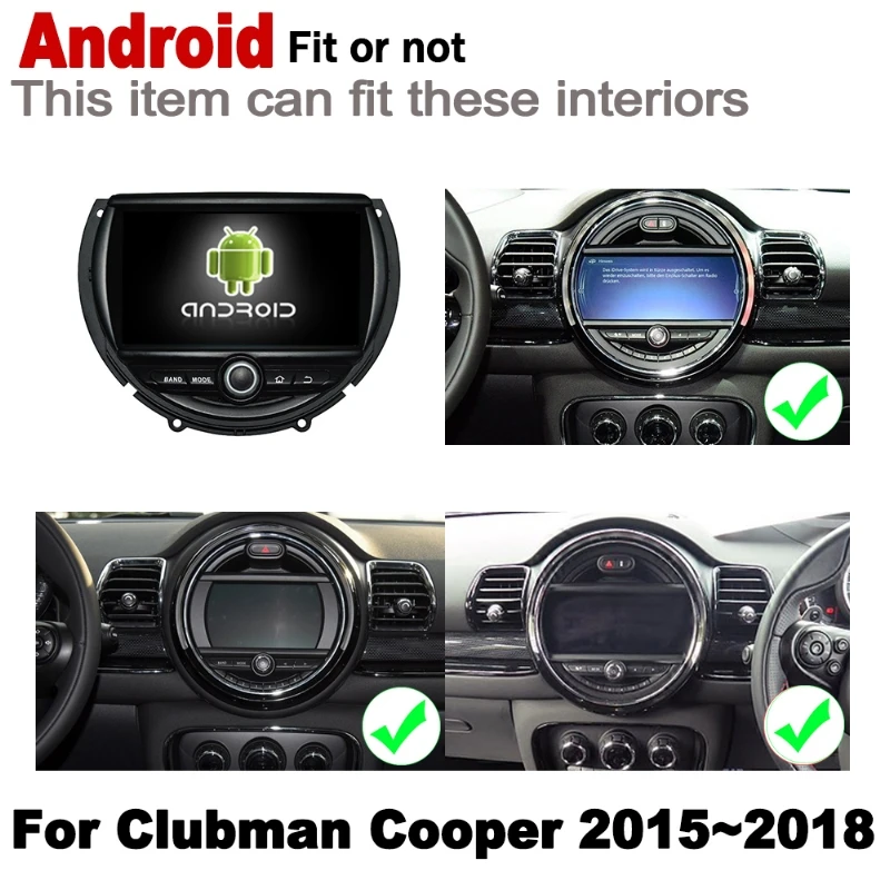 Для Mini Clubman Cooper S D F54 2015 2016 2017 2018 2020 автомобильный мультимедийный плеер gps аудио