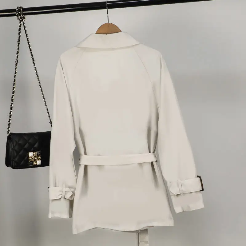 

Trench Women 3 Colors Minimalist Windbreaker Leisure Plus Size S-3XL Korean Classic All-match Spring Outwear Streetwear Ladies