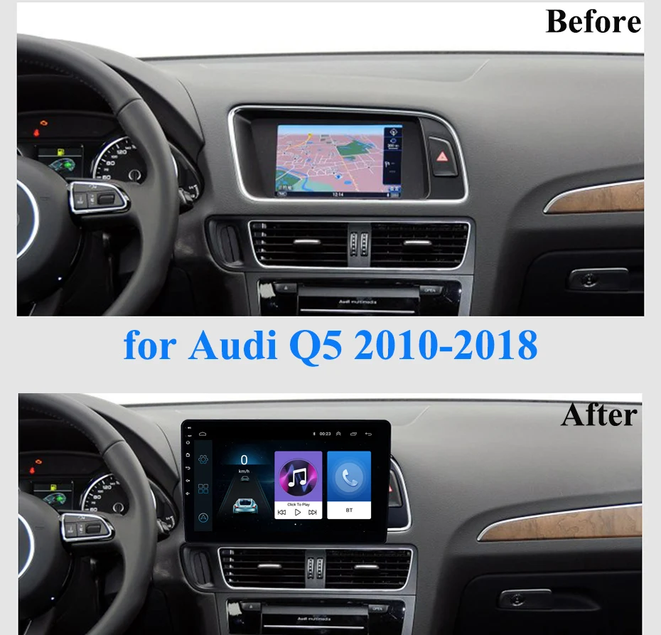 Для Audi Q5 2010-2018 автомобильный Радио Мультимедиа Видео плеер навигация gps Android 8 1