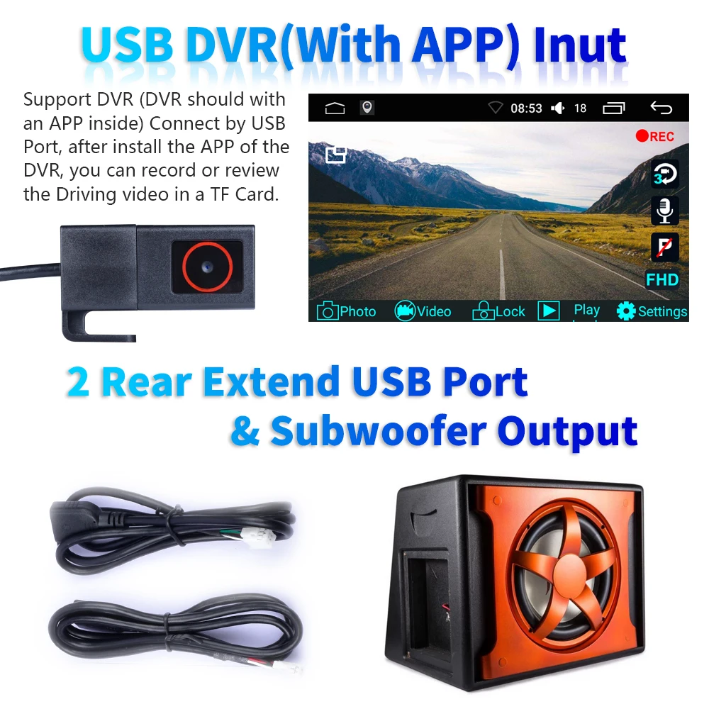 Автомагнитола Camecho 2 Din стерео Android 8,1 Автомобильный мультимедийный плеер для VW/Volkswagen/Skoda/Golf/Polo/Passat/b7/b6/SEAT/Tiguan