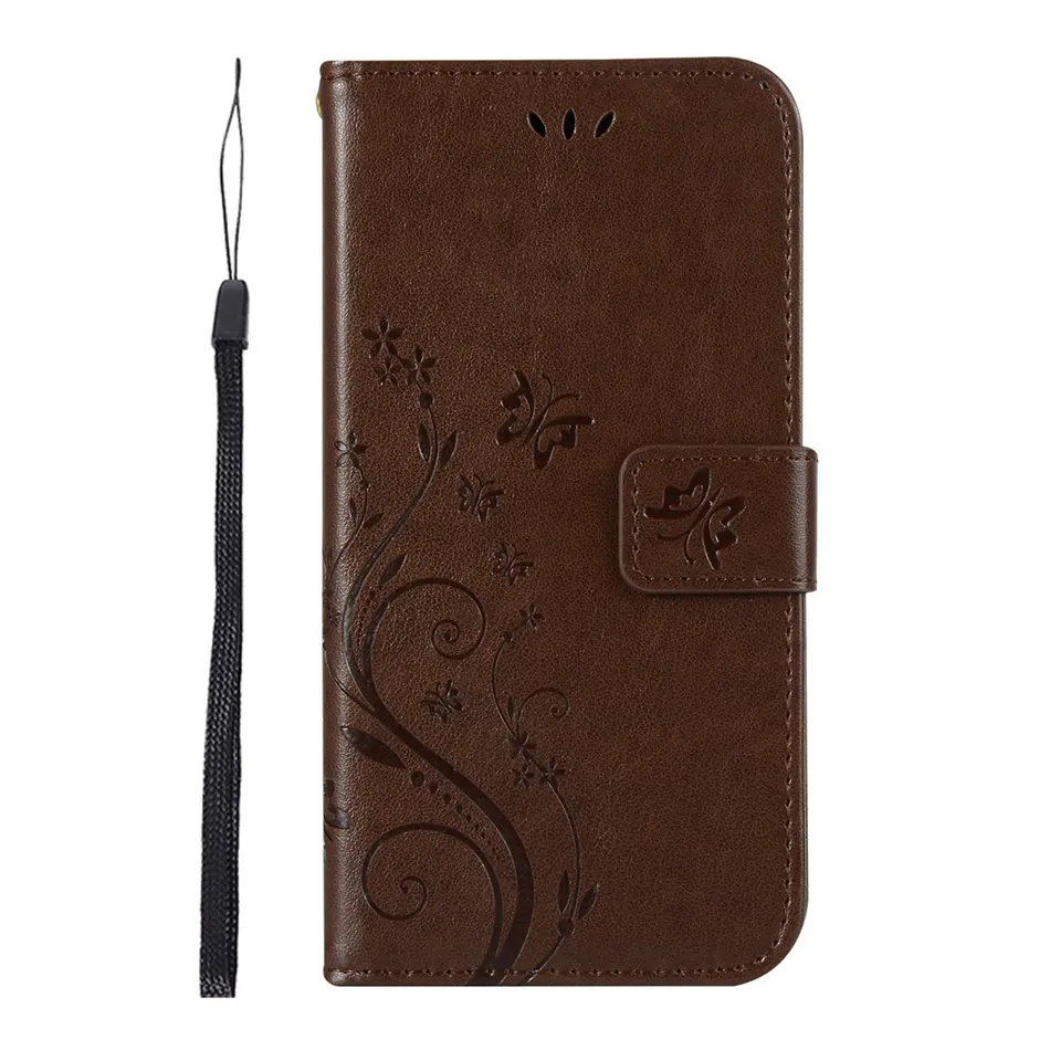 Light Brown Флип-сумочки-Чехлы для мобильного телефона huawei P8 P9 Lite Mini чехол винтажный кошелек простой однотонный чехол E04D - Цвет: Light Brown