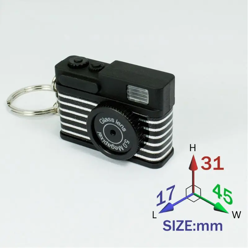 

New Mini Toy Camera Keychain With Bell Pendant Bag Accessories Kids Toy Gift