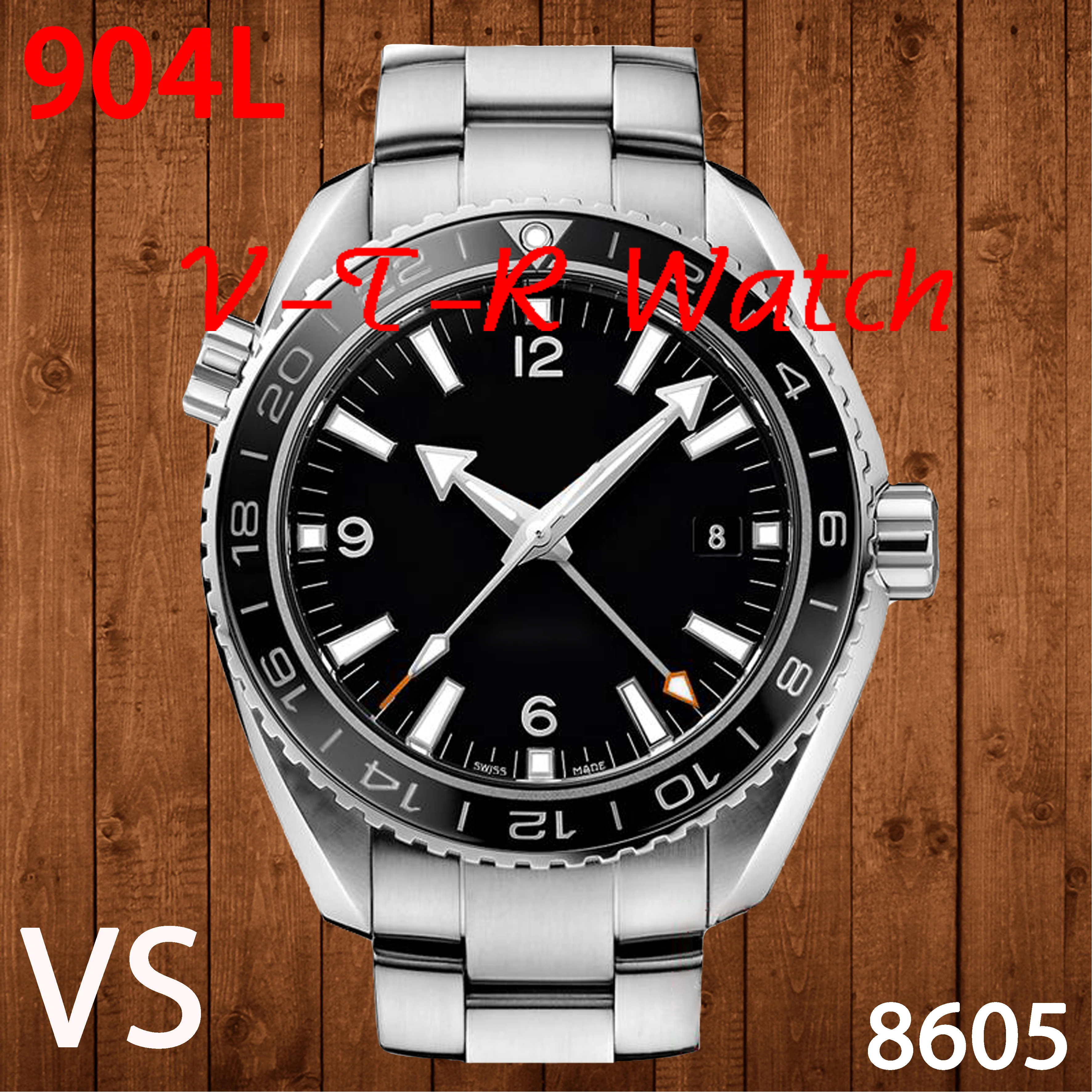 

Men's Mechanical Diving Watch 600M GMT 43.5mm VSF 316L Stainless Steel Bracelet Best Edition 1:1 A8605 Clone AAA Watch Replica