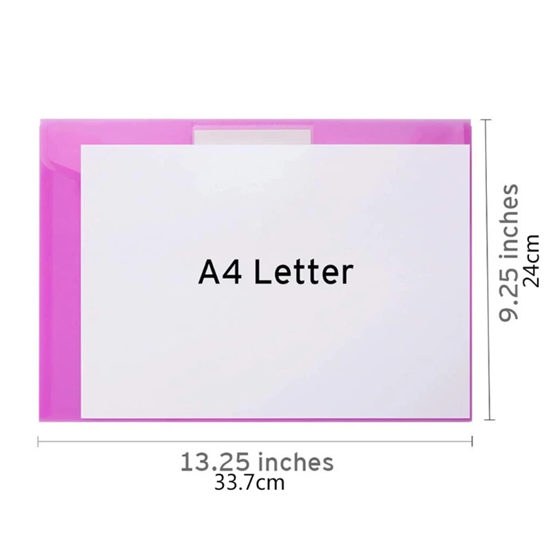 

Plastic Envelopes Poly Envelopes, 10 Pack Clear Document Folders US Letter
