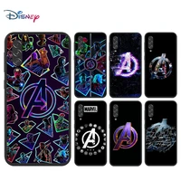 marvel avengers a logo for samsung galaxy a90 5g a80 a70s a60 a50s a30s a20e a20s m02 soft tpu silicone black cover phone case