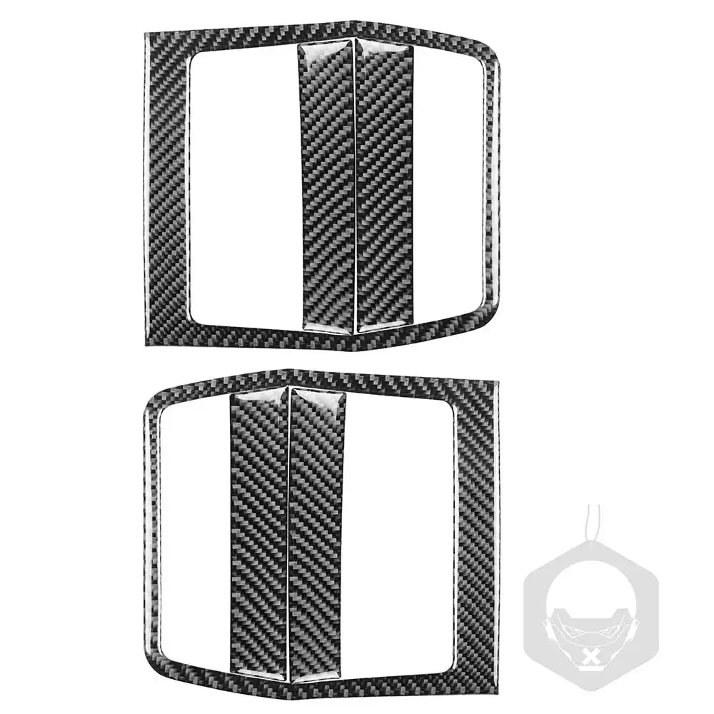 

6 шт. наклейки из углеродного волокна для внутренней двери автомобиля толкатель для Dodge Challenger наклейка украшение автомобильные аксессуары ...