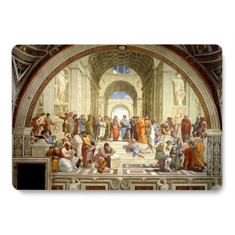 Чехол для ноутбука с рисунком школы Афин MacBook Retina Air 11 12 13 3 New Pro 15 4 16 дюйма чехол |