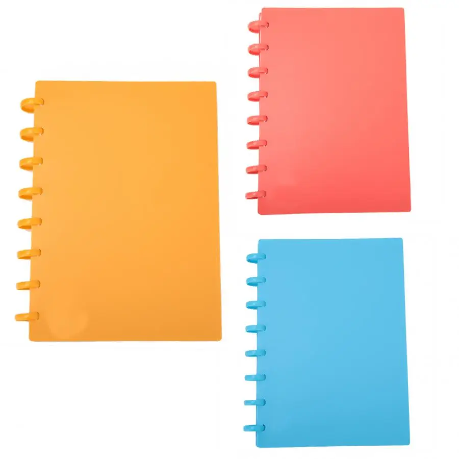 Portable A5 Mushroom Hole Binder Refillable Writing Paper Notebook Office School Supplies 360 degree folded notebook
