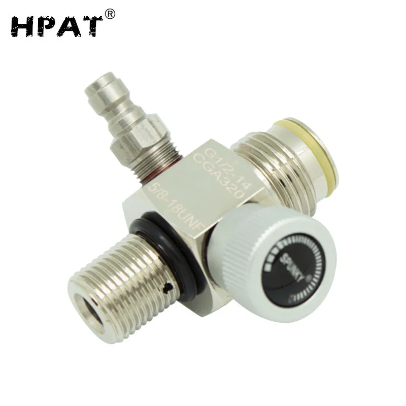 With 8mm fill nipple HPAT Пейнтбольный клапан с вкл/выкл 5/8-18UNF резьбовой покрытием Suface - Цвет: With 8mm fill nipple