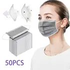 В переменного тока, 50-500 шт. медицинская маска для лица одноразовая Нетканая 3 Слои слоев фильтр маска с открытым носком эластичные Earband дышащие взрослые маска для лица