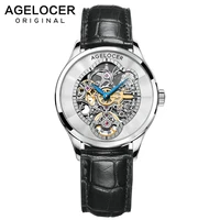agelocer new fashion women mechanical watch skeleton design top brand luxury waterproof female automatic clock montre femme 2021