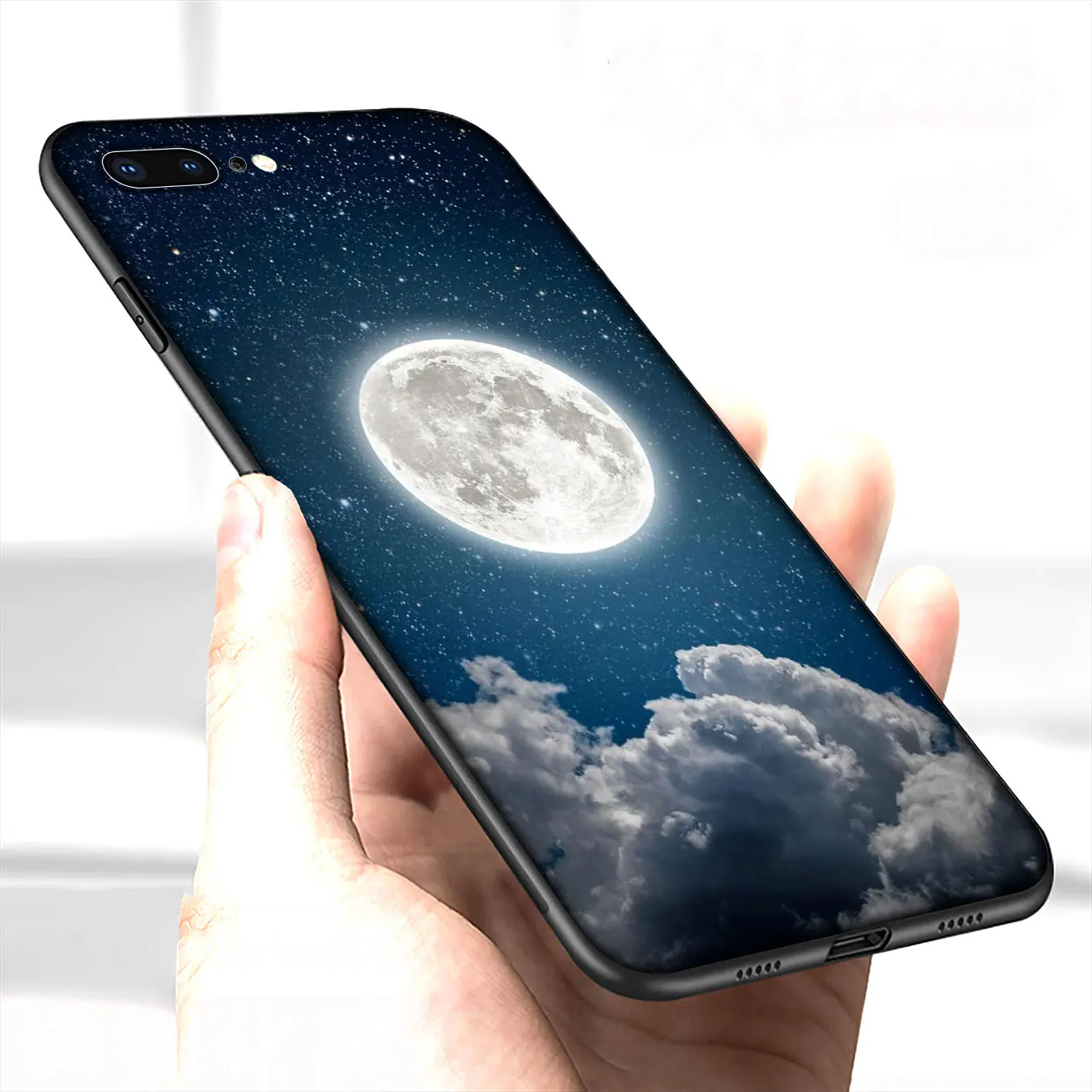 Space Love Луна астронавт Кошка мягкий силиконовый чехол для iPhone 12 мини XR X XS 11 Pro Max 10 6 6S