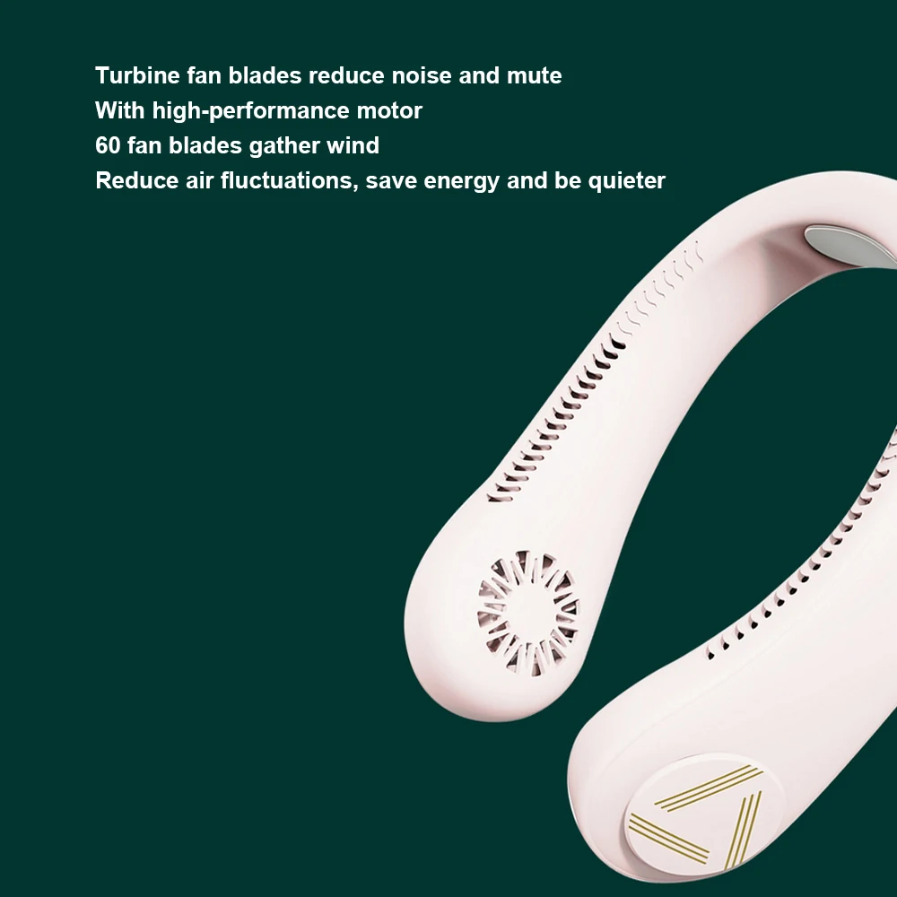 Comprare Ventilatore Da Collo Portatile USB Appeso Nuovo Stile Frigorifero Senza Ventilatore A Foglia Attrezzature Per Il Raffreddamento Del Ventilatore Pigro Estivo