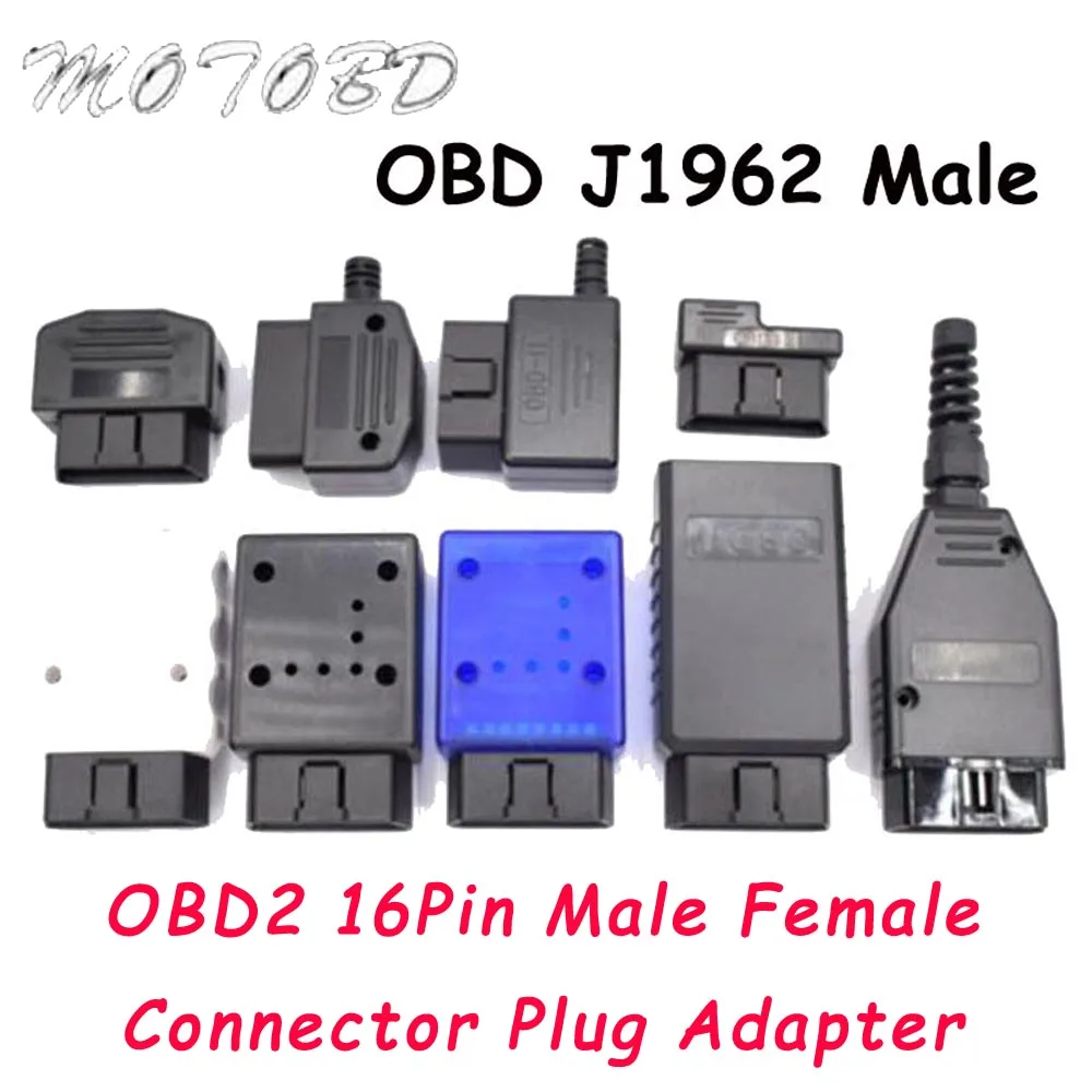 Новый OBD2 16Pin мужской женский разъем адаптера OBD OBDII EOBD (система бортовой