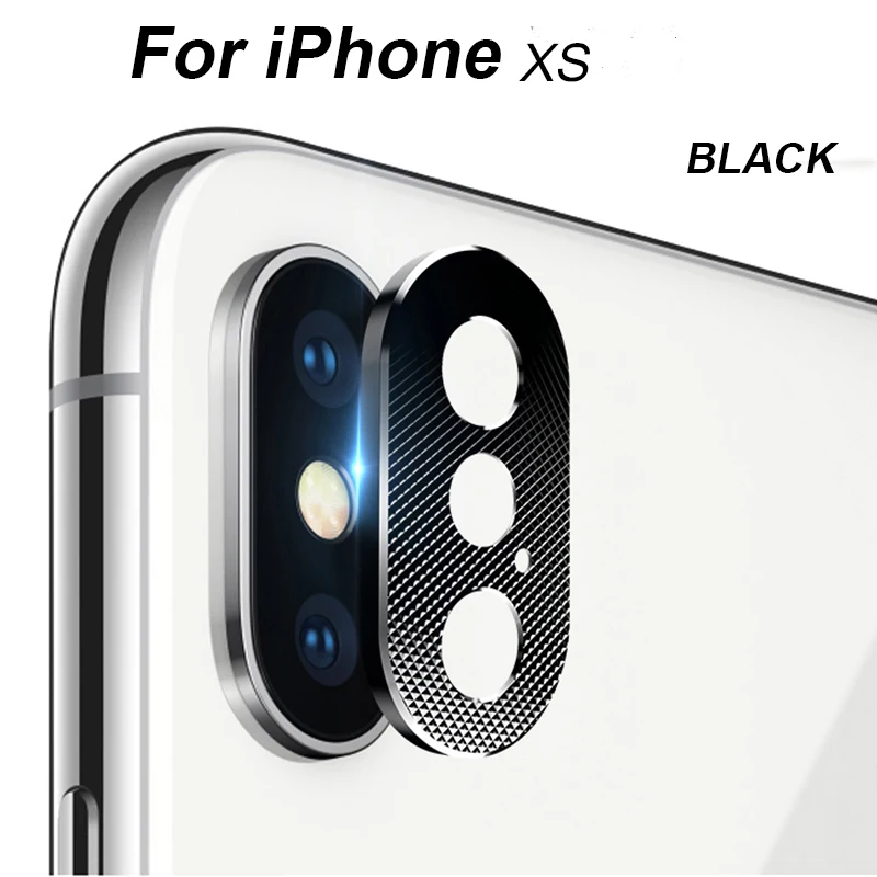 For iPhone XS Для iPhone X XS Max XR 7 8 Защита объектива камеры алюминиевый кольцевой чехол для iPhone 6 6s 7 8 Plus Защитная крышка для камеры мобильного объектива - Цвет: For iPhone XS