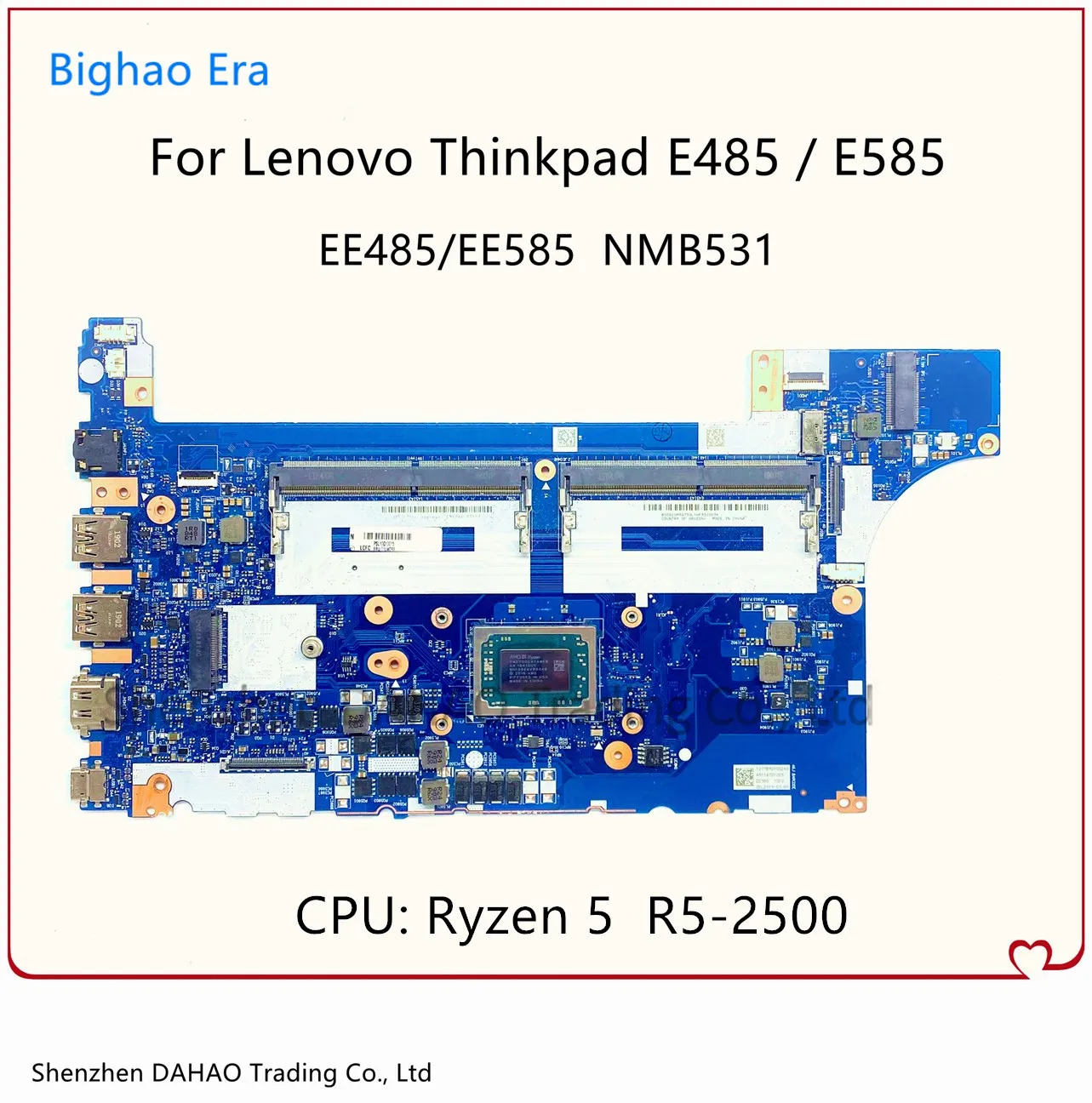 

For Lenovo Thinkpad E485 E585 Laptop Motherboard With AMD R5-2500 CPU DDR4 EE485 EE585 NMB531 NM-B531 Mainboard 100% Working