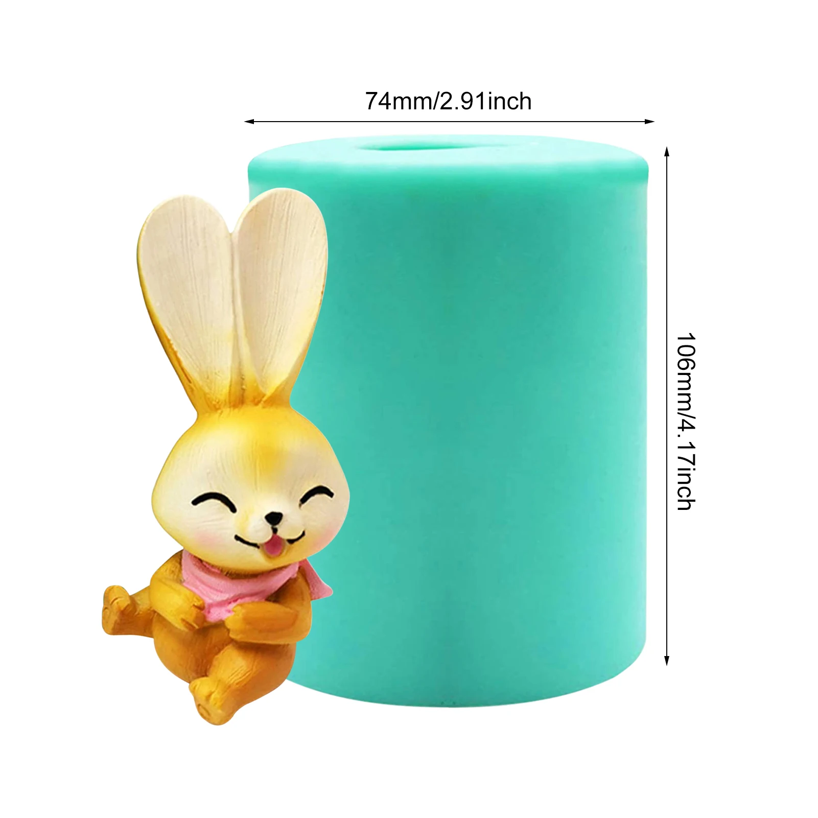 

3D Easter Rabbit Silicone Mold Diy Chocolate Bunny Mould Making Fondant Cake Decoration Tool Kitchen Cooking Supplies