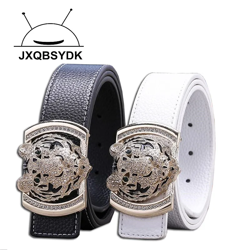 2020 Роскошные брендовые ремни для мужчин модные кожаные с сияющими бриллиантами и