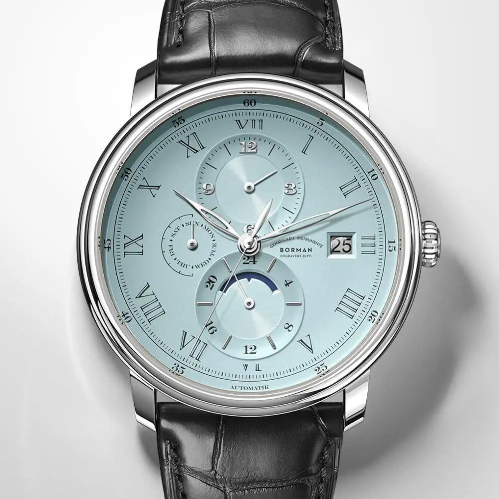 Часы наручные мужские автоматические Роскошные водонепроницаемые механические