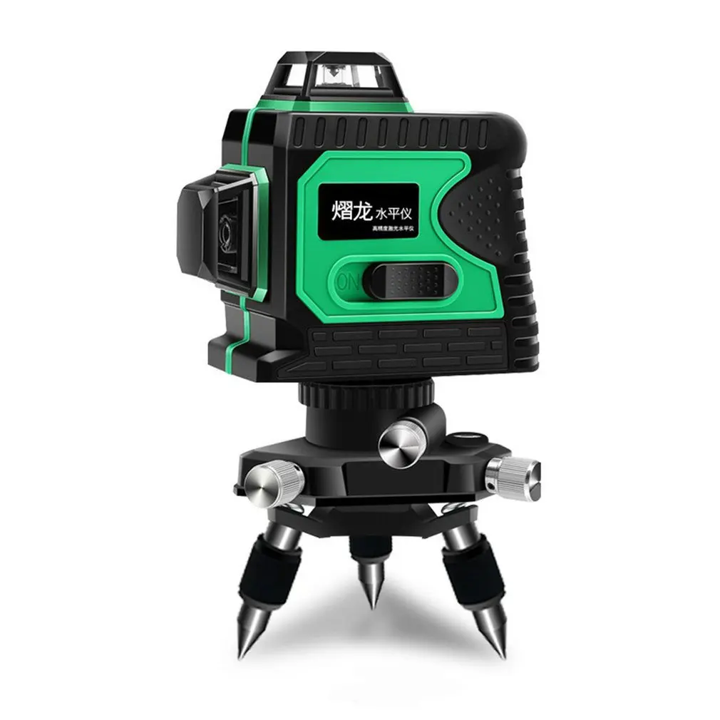 

8 Lines 3D Green Laser Level 360 Horizontal And Vertical Auto Self-Leveling With Receiver Tripod Alignment Leveler Tool Hot New