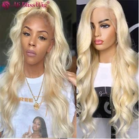 613 blonde lace front wig wave lace front human hair wigs for black women honey blonde body transparent lace wigs