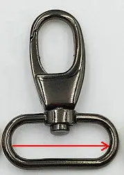 Черный DIY ручной работы фурнитура для сумок Чемодан аксессуары Карабин Застежка на 2 см 2,6 см 3,2 см 3,8 см 10 шт./лот - Цвет: Черный