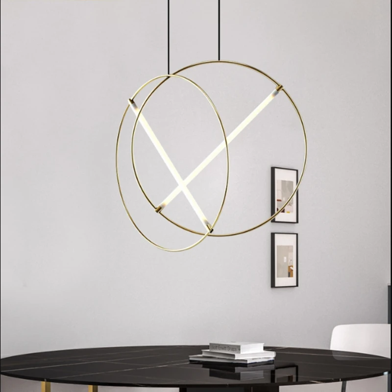 Подвесные светильники в стиле пост-модерн роскошные Креативные Круглые лампы