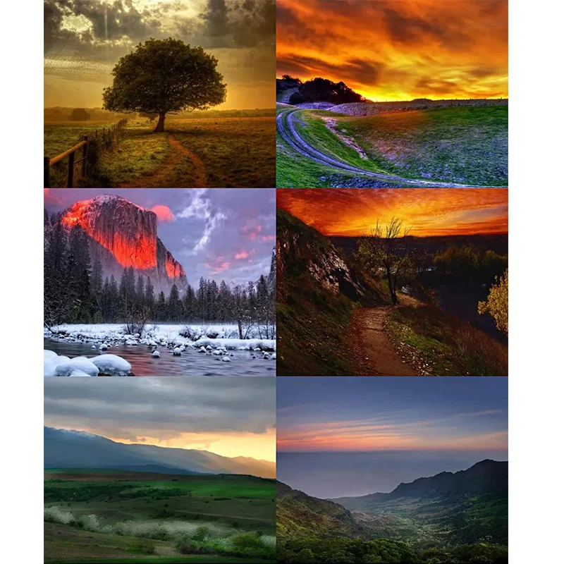 

Diamond Painting 5D Diamonds DIY Scenery Cross Stitch Full Drill Embroidery Colorful Handmade Home Room Wall Decor