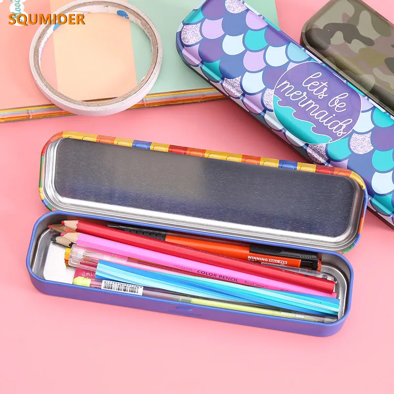 Чехол для карандашей и ручек металлический школы студентов | Канцтовары офиса