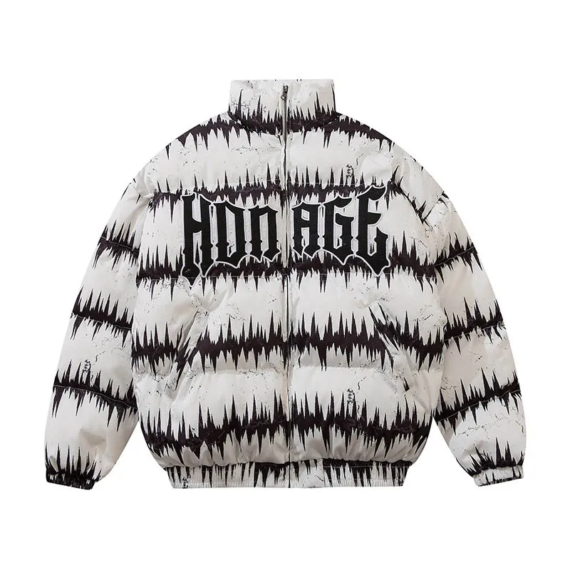 

Модное зимнее пальто с хлопковой подкладкой в стиле хип-хоп, теплые куртки-бомберы, уличная одежда, мужская верхняя одежда Harakuju, уличная оде...