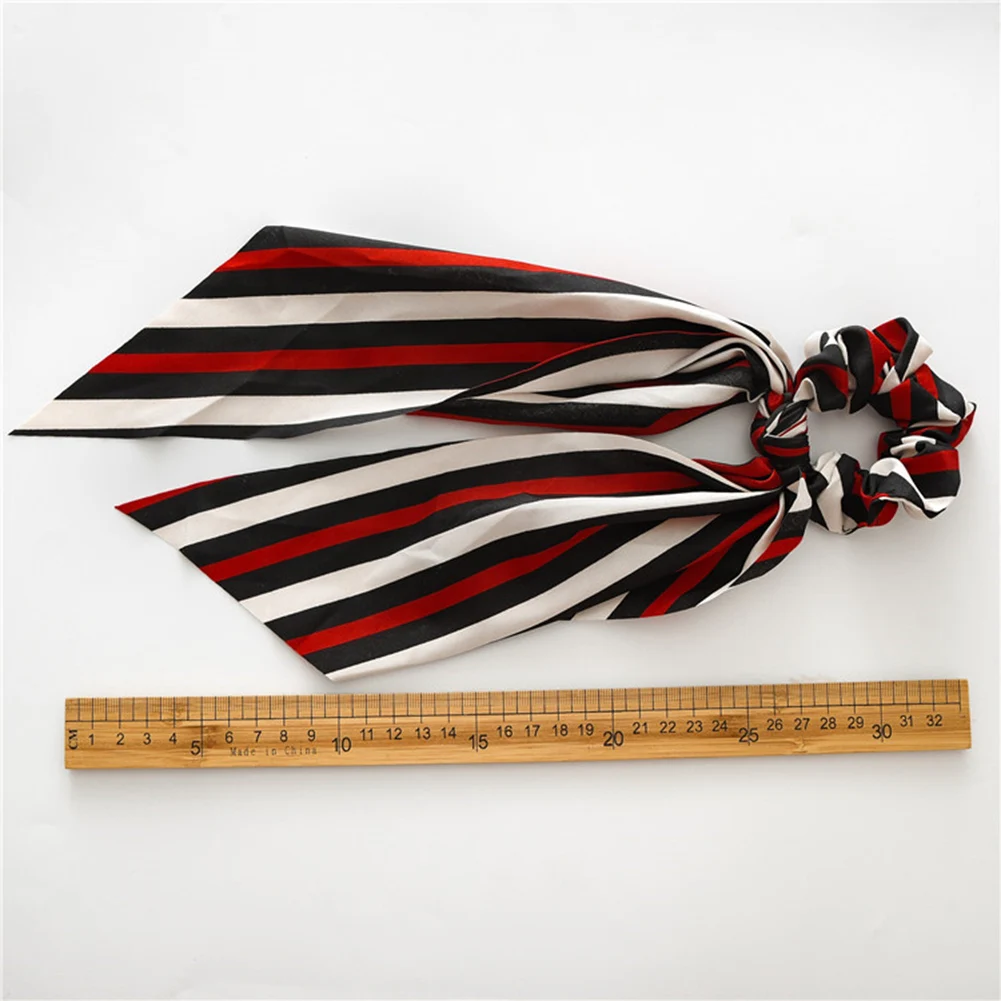 Богемный полосатый круглый УЗЕЛКОВЫЙ резной шарф для волос эластичная резинка