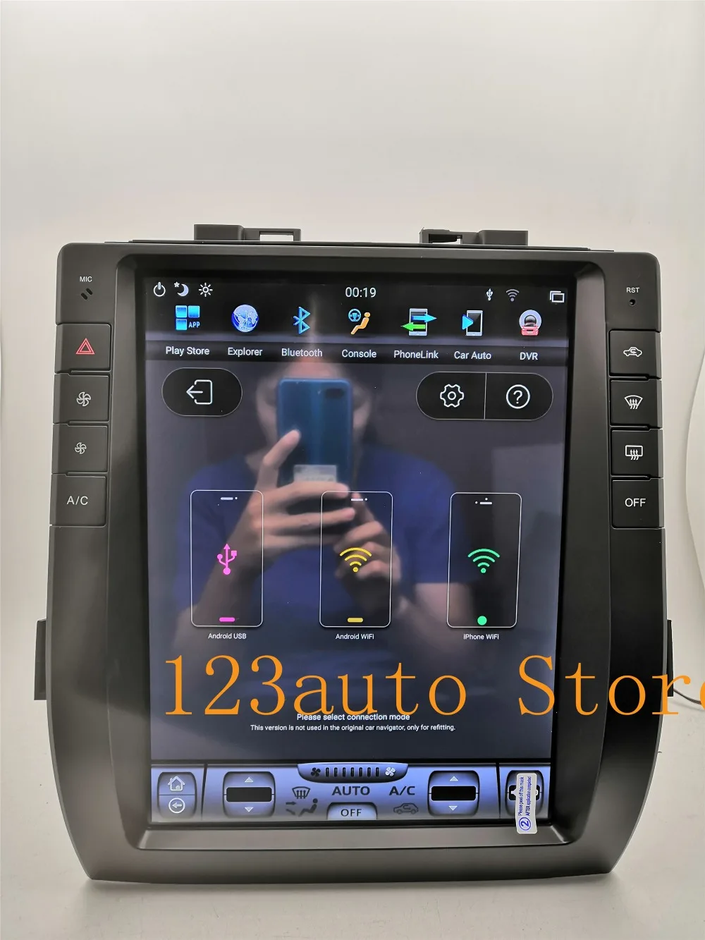 13 дюймов вертикальный экран Tesla стиль Android 8,1 Авто DVD gps навигатор плеер для TOYOTA Alphard ips PX6