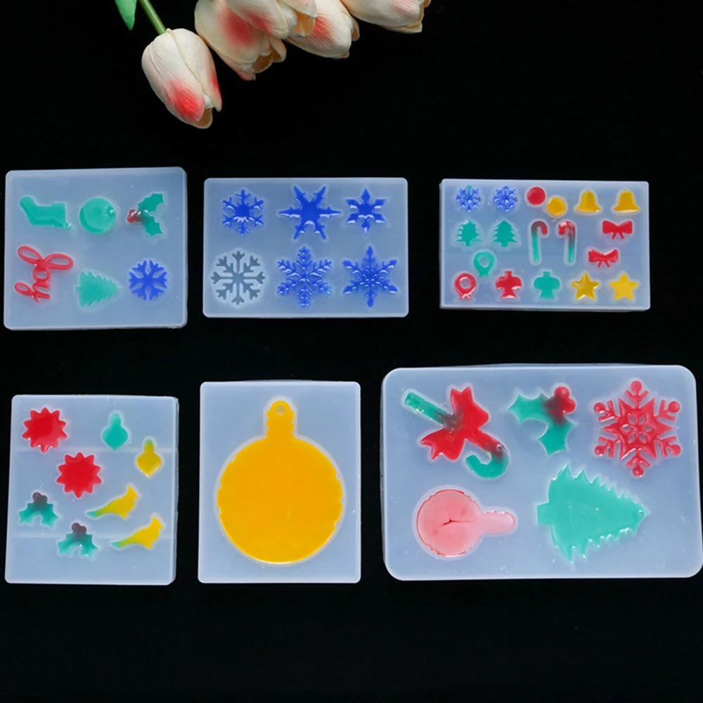 Прозрачная силиконовая форма декоративные поделки из смолы конфета Снежинка