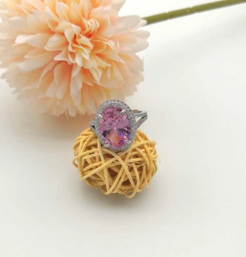 

Fashionable Modern Women's Ring Luxury Blue Diana Princess Ring Romantic Engagement Wedding Jewelry Female Anniversary Gift