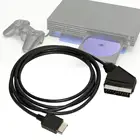 1,8 м RGB Scart кабель для Sony Playstation PS1 PS2 PS3 TV AV сменный Соединительный игровой шнур провод для консолей PALNTSC
