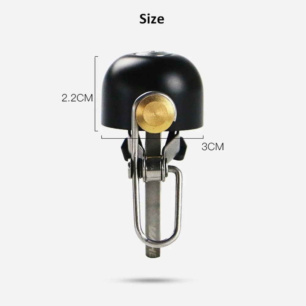 

Classical Retro Stainless Bicycle Bell Cycling Handlebar Bell Horn Crisp Sound Safety Warning Alarm MTB Road Bicycle Accessories