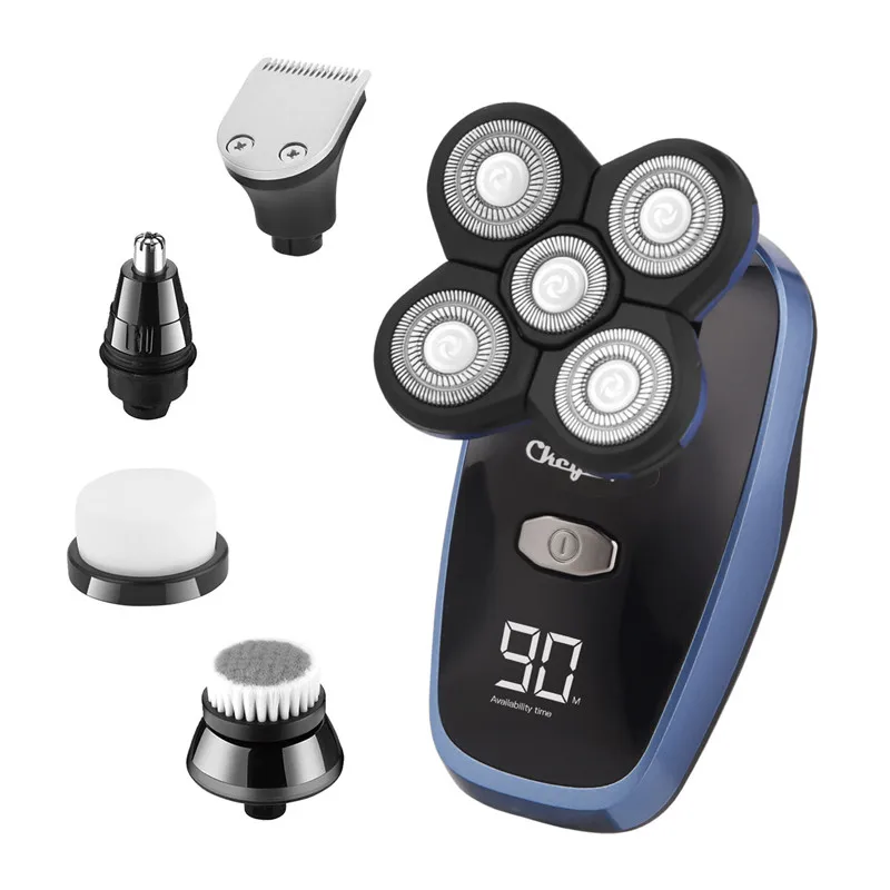 Электробритва для мужчин 5 в 1 триммер бороды и носа 5D плавающая Вращающаяся
