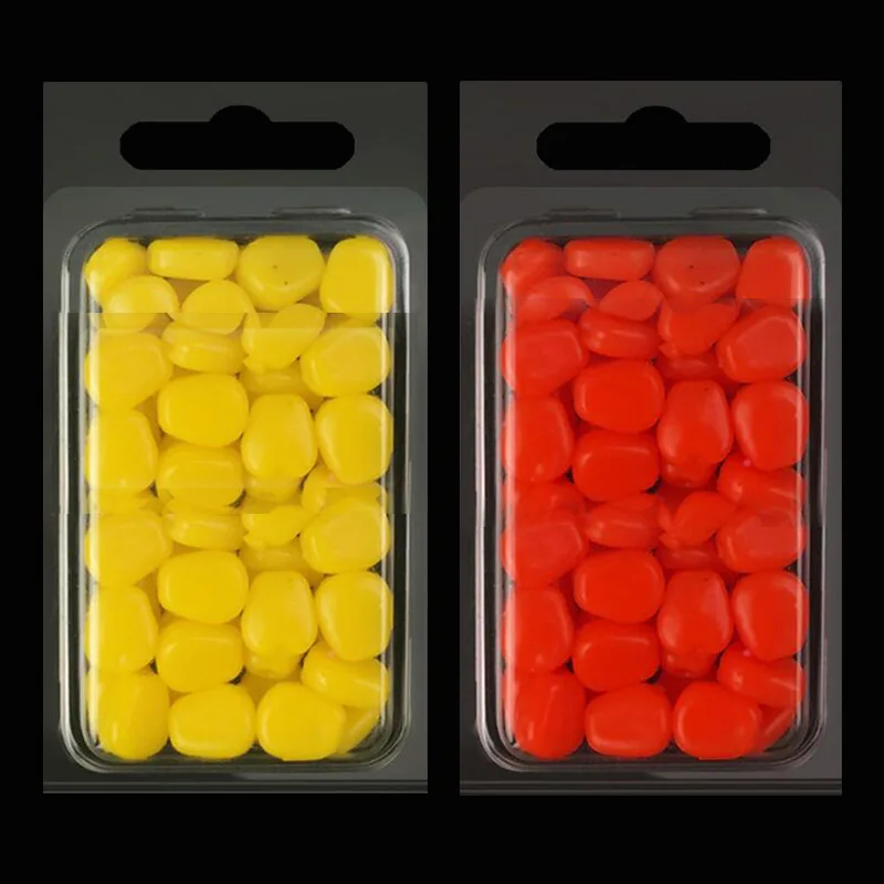 

Red Yellow Corn Kernels 50/box Set Simulation Luya Fake Bait With Fishy Smell