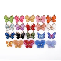 1pcs resin shoe ornaments color butterfly croc accessories shoe decorations buckle ladies girl gift wristband decoration diy