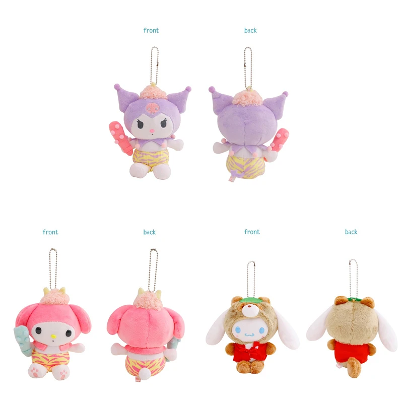 

Cute Cartoon Plush Toy Kawaii My Melody Kuromi Cinnamoroll Monster Series Plush Doll Pendant Cartoon Pendant Plush Toy Girl Gift