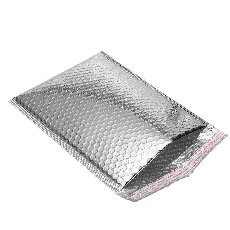 

50PC Aluminized Film Mailers Padded Courier Storage Carry Bag Logistics Shipping Packaging Bag Bubble Envelopes Bags Silver Gold