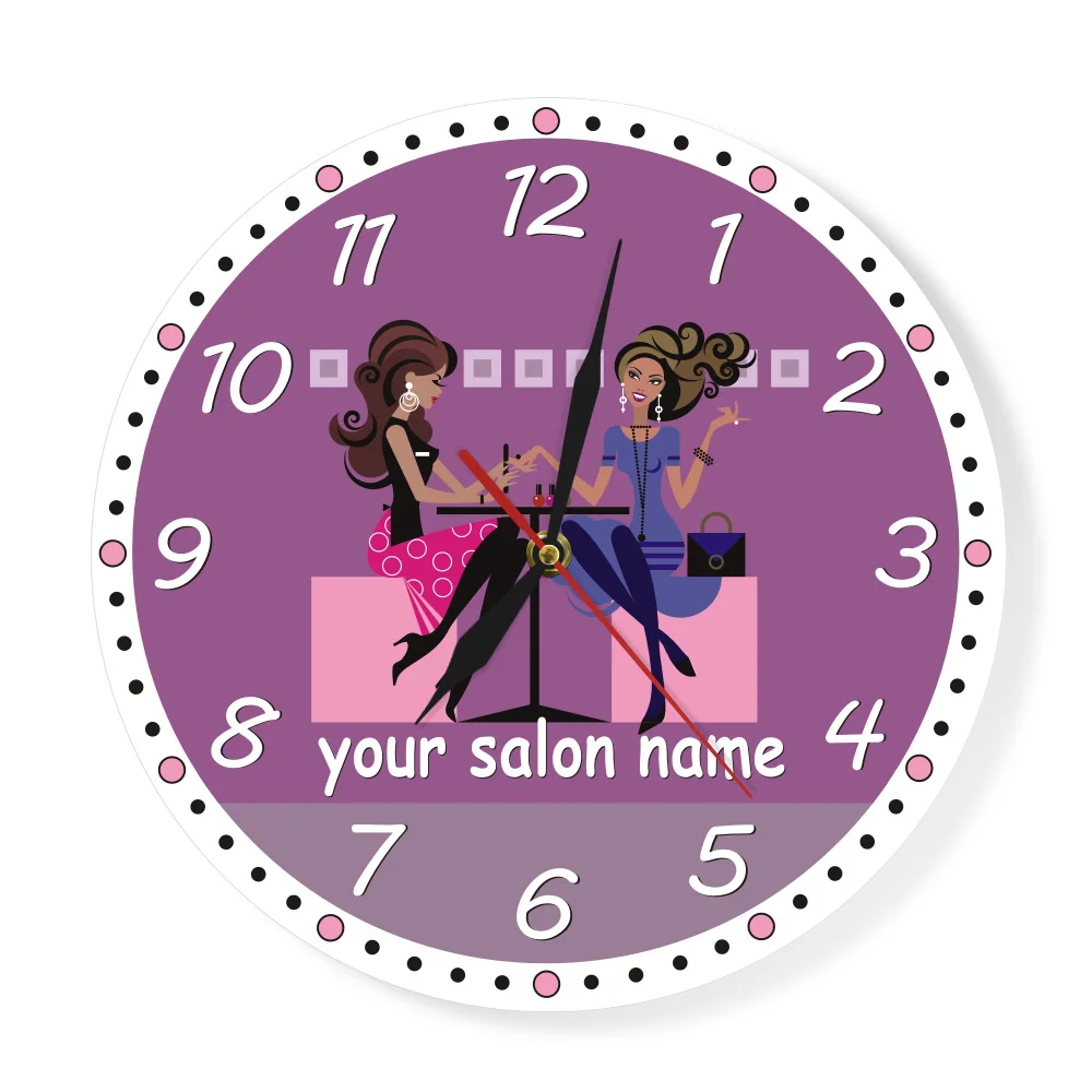 Reloj de pared de Spa para salón de belleza, personalizado, para Decoración...