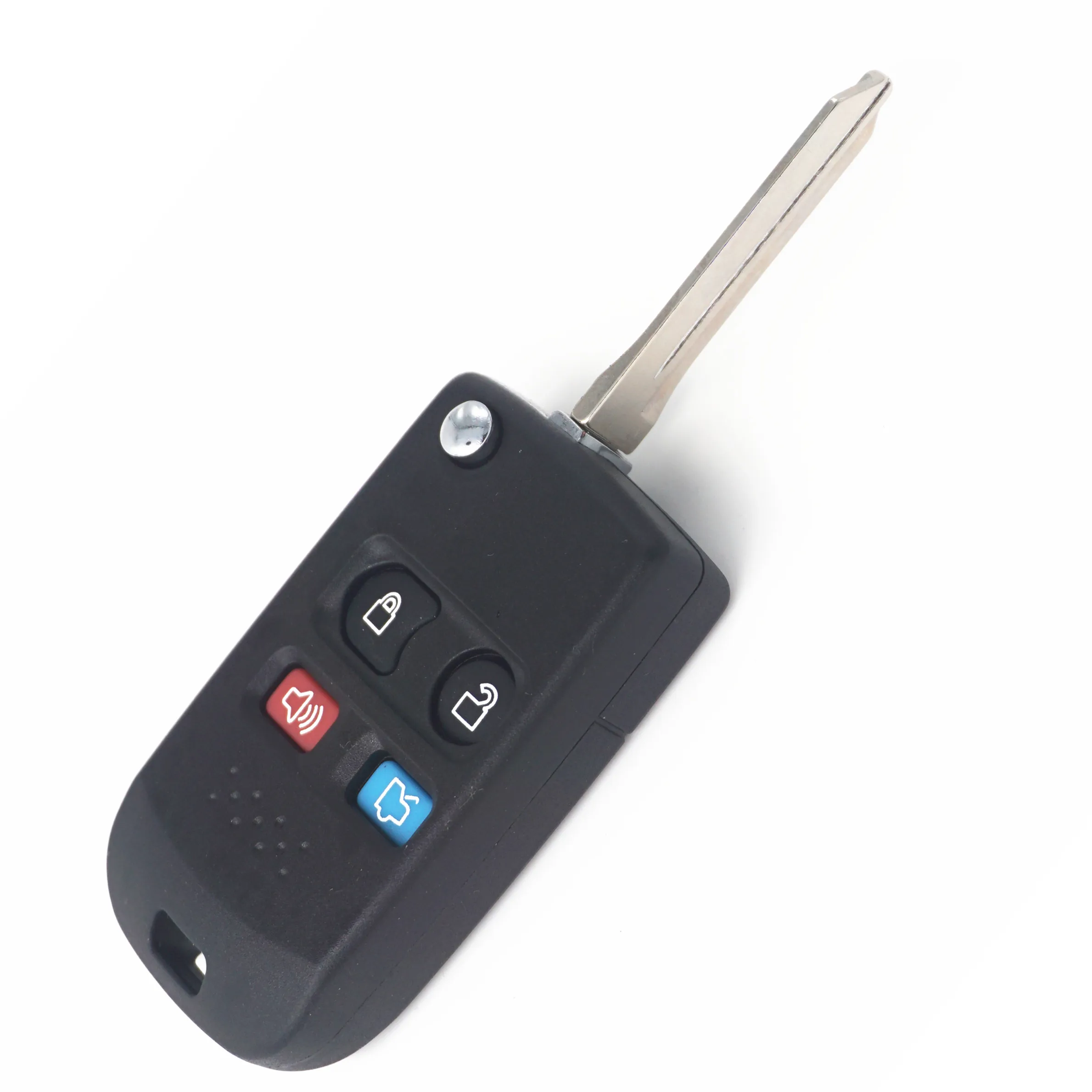 WFMJ 4 кнопки флип пульт умный чехол для ключей с цепочкой Ford Escape Explorer Fusion Mustang Crown