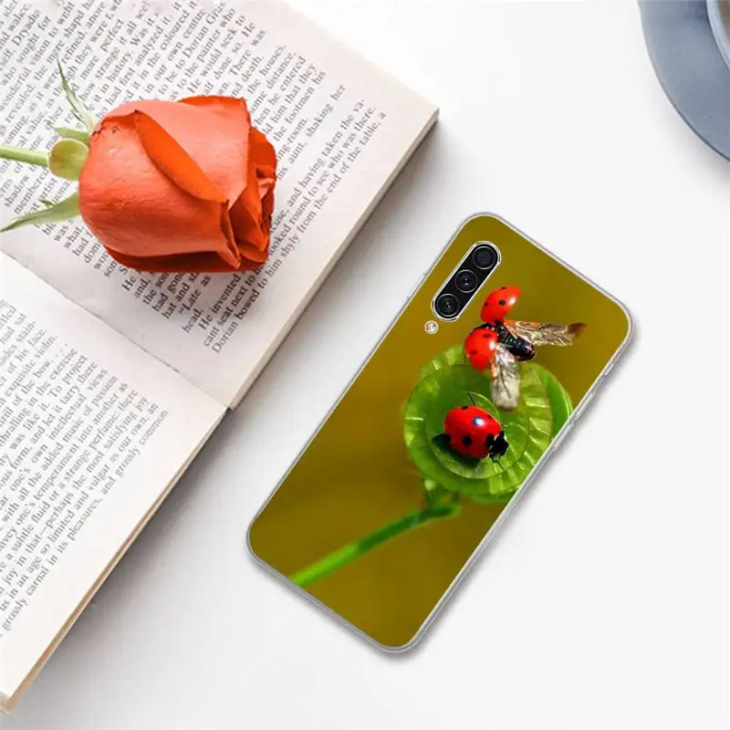 

ladybug cute animal Four leaf clover Phone Case For Samsung A S M Note 9 10 20 fe 21 71 30 ultra plus 5g 11 31 51 s