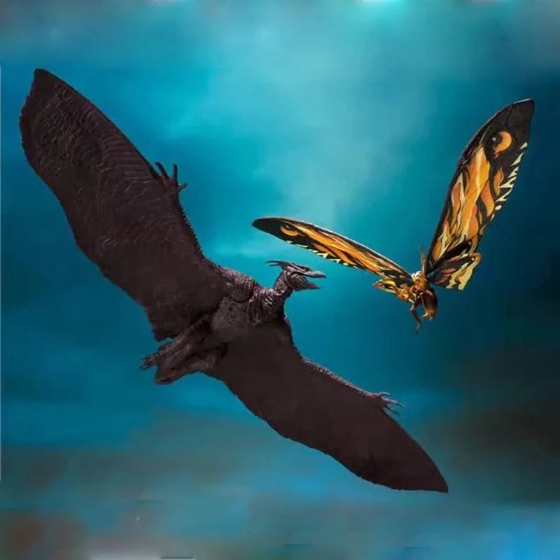 

New 18cm Godzilla Movie SHM Monster Godzilla 2 Mothra & Larton PVC Action Figure Collectible Model Toys Gifts For Children