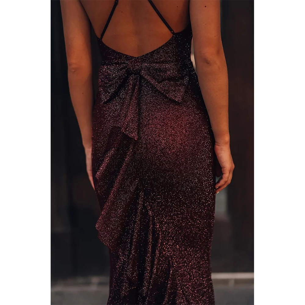 Красные вечерние торжественные платья с длинными рукавами размера плюс черное