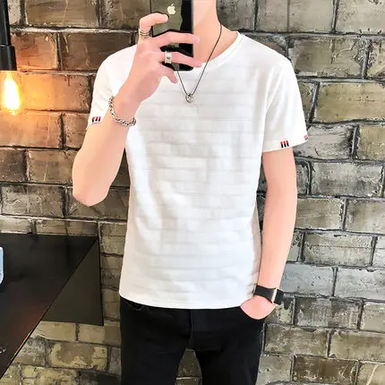 

Summer men's business casual short sleeve t-shirt 5336