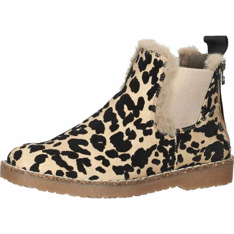 

Женские ботинки с круглым носком, водонепроницаемые ботильоны из искусственной кожи на низком квадратном каблуке, повседневные, Осень-зима...